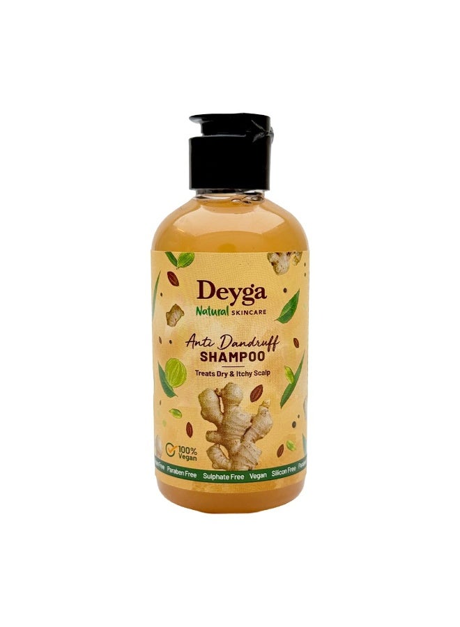 Deyga Intensive Scalp Repair Anti-Dandruff Shampoo (220ml) | Controls Dandruff & Hair Fall | Soothes Itchy Scalp | Strengthens & Nourishes Hair - Image 1